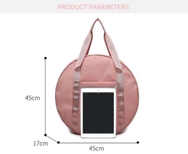 Image of Barebeauty Round Shape Duffle Travelling Bag | Large Capacity Foldable Shoulder Bag with Zipper Pocket | Lightweight Handbag for Shopping, Gym, Travel & Daily Use