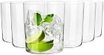 KROSNO Cider Drinking Glasses Set of 6 – 14.2 oz Tumblers for Water, Juice & Cocktails, Mixology Collection, Ultra-Thin Clear Glassware, Lightweight Everyday Glasses, Dishwasher Safe