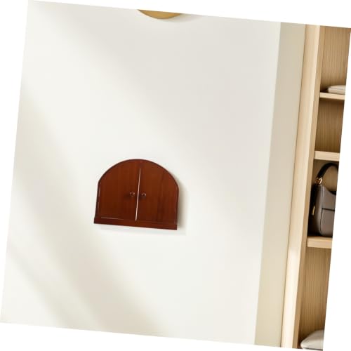 Tapa de salida rústica de madera con forma de puerta de hadas para decorar enchufes de dormitorios 5