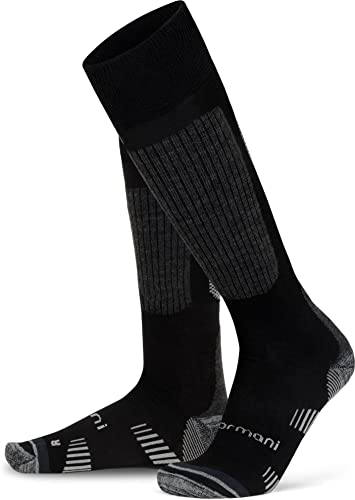 normani 2 Paar Merino lange Trekking Socken Wandersocken Kniestrümpfe mit...