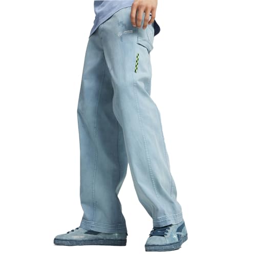 PUMA Mens Mapf1 Crew Logo Pants Casual - Blue