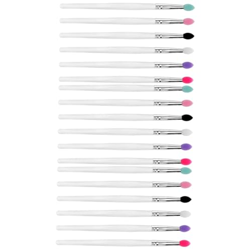 Beavorty 3sets Luxury Big Makeup Brush Set Mixed Color Silicone Eyeshadow Brushes for Eye Makeup 6pcs*3