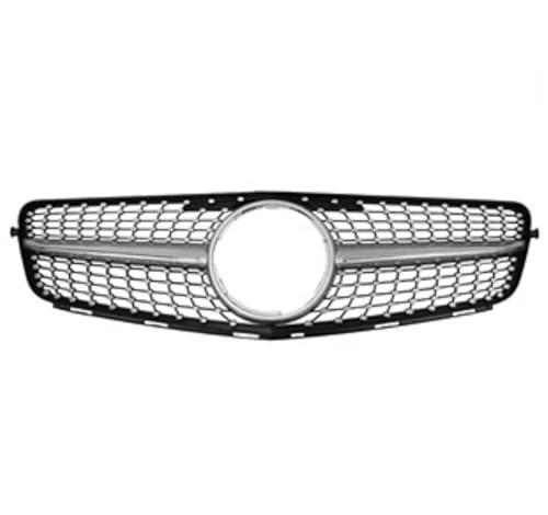 Grille pare-chocs Benz W204 finition argent style AMG pour Classe C 2007-2014