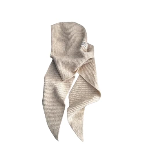 Écharpe à capuche pour femme contre le froid avec son tricot doux en laine