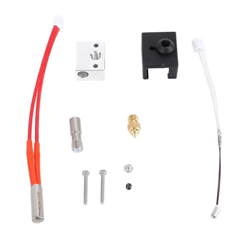 ViaGasaFamido Extruder Hotend Kit for Sermoon V1 V1 Pro 3D Printer with 24V 40W Heating Block Brass Nozzle Stainless Ste