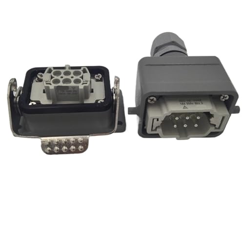 Conector de alta resistencia ACJ3 HE006 con diseño rectangular impermeable de 6 pines 3