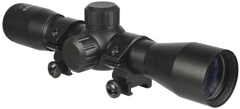 Compact Series 4x32 Rifle Scope with Ring Mounts Fits Weaver Picatinny Rails Fits Mossberg 715t MMR FLEX-22 Hi-Point Carbine Kel-Tec SU16 SU22 Rifles Ruger LC PC Carbine