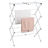 TOOSOAR Graues X-Design Turmwäscheständer | Metallgestell Klappbar Clothes Drying Rack | Stabil &...