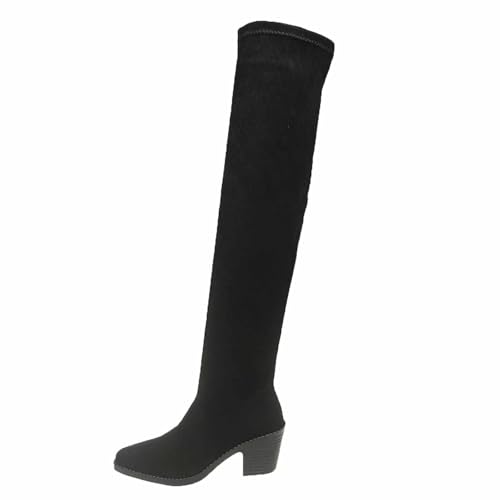 Bottes au-dessus du genou gothique de luxe en cuir synthétique verni au fini impeccable
