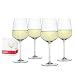Spiegelau 4670182 Style White Wine Glasses, Cocktail Drinkware, Set of 4, Clear