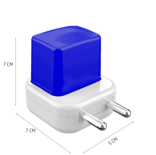 TARAMPRO 0.5 W LED Night Lamp Automatic Sensor Smart LED Night Light for Kids Elderly Bedroom Plug Type – Pack of 1 (Blue)