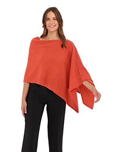 Image of CLAUDIA NICHOLE Womens 100% Cashmere Dress Topper - Cashmere Poncho Wrap