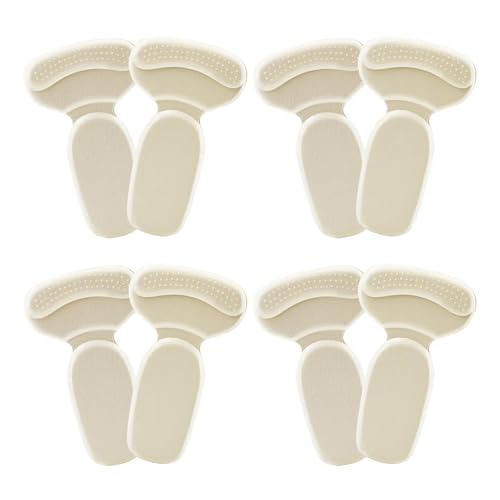 Image of Heel Pads for Loose Shoes, 2026 new Anti-Slip Heel Grips, Pain Relief Blister Heel Protector, Soft Cushion Inserts for Men Women (4Pairs-Beige)