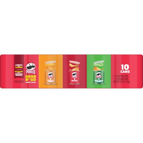 Pringles Potato Crisps, Grab N' Go Snack Pack, Variety Pack, 10 Cans - image 8