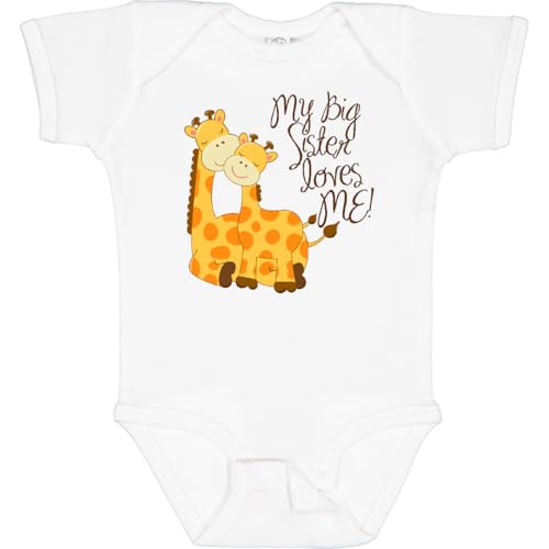 inktastic My Big Sister Loves Me Baby Bodysuit