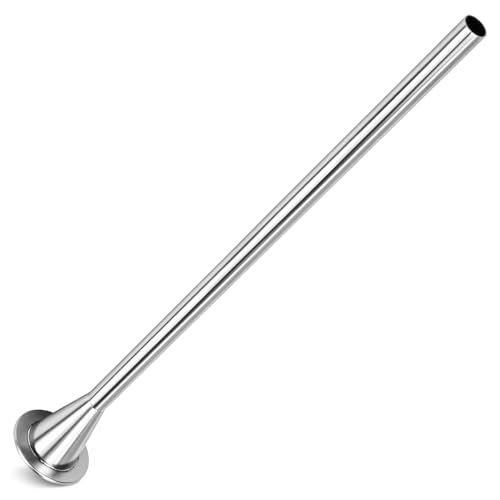Extended 10mm Snack Stick Tube for Small Sausage Stuffers, 1.5''(38mm) Base