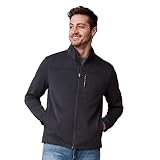 Free Country Men's Rec Double Knit Full Zip Jacket Deep Charcoal L