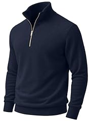 Noah Navy Blue Mock Neck
