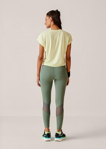 Image of STRCH Women's Regular Fit Activewear Crop T-Shirt | Round Neck Short Sleeve Gym Top | Stretch Workout T-Shirt for Yoga, Running & Training | Crop Length