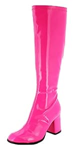 Das Kostümland Das Kostümland Gogo Damen Retro Lackstiefel - Pink Gr. 37 - Tolle Schuhe zur 70er 80er Jahre Disco Hippie Mottoparty Das Kostümland Das Kostümland Gogo Damen Retro Lackstiefel - Pink Gr. 37 - Tolle Schuhe zur 70er 80er Jahre Disco Hippie Mottoparty