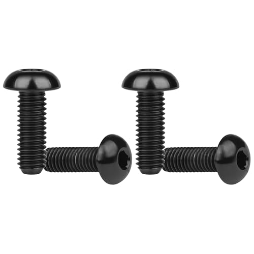 Image of Titanium Bolt M3 8 10 12 15mm Allen Key Head Screws for Bicycle Pack of 4 (Black, M3x15mm)