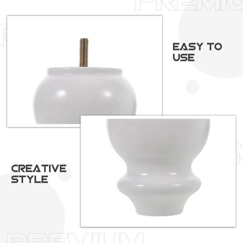 Patas de madera maciza para muebles: repara soportes rotos con tornillos resistentes 4