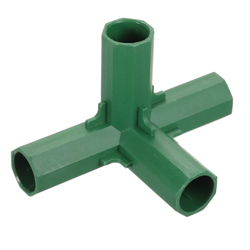 Conectores de invernadero 16mm de 4 vías para enrejado y cobertizo de jardín uxcell 4
