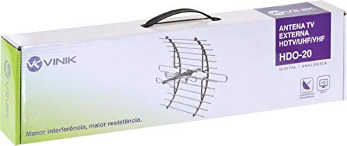 Antena Externa Digital Full Hd Hdtv/Uhf/Vhf - Hdo20, Vinik, 23824