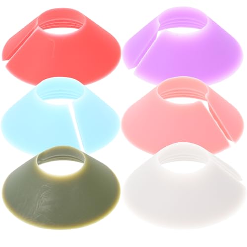 SMASOLO Segnabicchieri da Vino in Silicone 6 Pezzi Design a Forma di Canna Colorato, Identificatori di Vetro Riutilizzabili per Feste, Ristoranti e Banchetti, Decorazione Pratica
