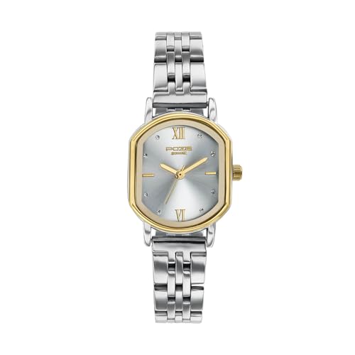 Image of Sonata Poze 8 Quartz Analog with Silver- Sunray Dial IPS Stainless Steel Strap Watch for Women - SP80161BM01W