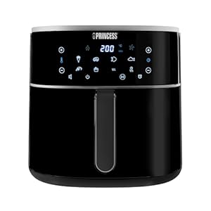 Princess Digitale Heteluchtfriteuse – Variabele Inhoud van de Container – Maximaal 8 L – 6 Vooraf Ingestelde Programma’s – Minder Olie – Digitaal Display – 182254