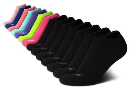 Image of Avia Womens No Show Socks - 14 Pack Soft Stretch Moisture Wicking Athletic Low Cut Socks for Women (Size 4-9, Extended: 9-12)