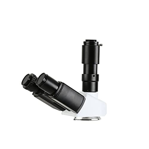 顕微鏡キット 多関節自由顕微鏡ヘッド 三眼双眼観察ヘッド 生物顕微鏡用 顕微鏡レンズアダプター (Color : Trinocular head)