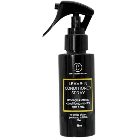 Controlled Chaos 8 oz Leave-In Conditioner Spray - Anti Frizz Hair Detangler Spray for Dry Damaged Hair with Natural Watermelon & Sunflower Seed Oil & Honey - Non-Greasy, Gluten,Sulfate & Paraben Free Cover