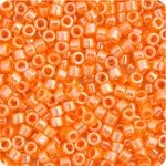 Miyuki Delica 11/0 Orange Mandarin Opaque Luster 50gms Bag of Japanese Glass Beads