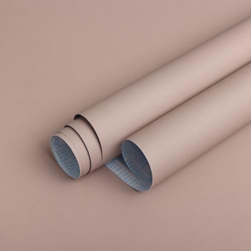 Timeet Carta da parati autoadesiva, in vinile, 40 x 300 cm, rosa scuro, impermeabile, per mobili, pareti, armadi, colore rosa scuro