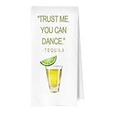 ERYBHKRTYH Tequila Gifts Kitchen Towels - Alcohol Gift Decorative Waffle Dish Towels, Tequila Gifts Hand Towels for Bar Pub, Alcohol Tea Towel, 16x24 Inch