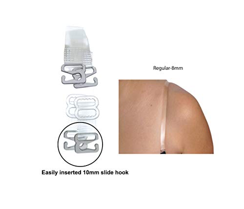 Invisible Clear Bra Straps Multiple Widths (15Mm Width Extra Support') #TOP3