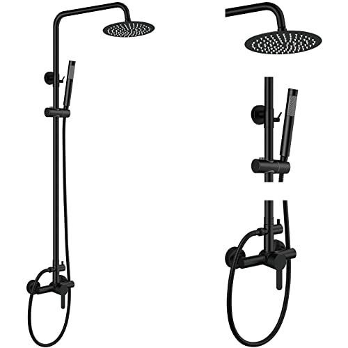 Kit de douche extérieure LWX noir mat au design épuré et finitions luxe