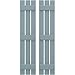 Ekena Millwork ARW401SB311X77SBH Americraft Three 3 Exterior Real Wood Spaced Board-n-Batten Shutters (Per Pair), Peaceful Blue