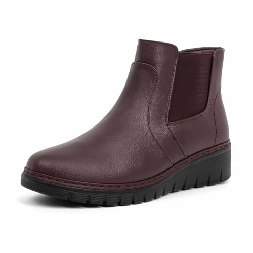 VJH confort Women’s Ankle Boots Wine