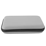 Generic ゲームコンソールキャリングケース ポータブル保護 New 3DS XL 旅行用の追加収納スペース付き、ゲーム愛好家に最適な PU + EVA 素材 (銀)