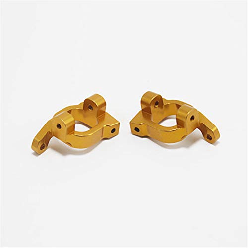 per WLtoys 1:14 144001 RC Ricambi Auto Completo Aggiornamento Metallo C Sedile Sterzo Braccio Oscillante Albero di Trasmissione Centrale, Giallo