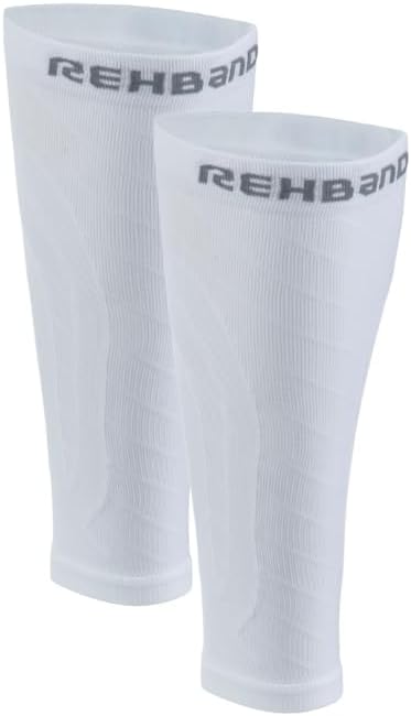 Rehband Knitted Calf Sleeves, Compression Support for Running, Cycling, Fitness & Recovery, Breathable Sports Calf Guards for Men & Women