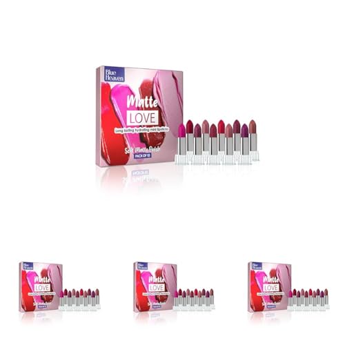 Image of Blue Heaven Matte Love Mini Lipsticks, Pack of 40 | Hydrating & Moisturizing Mini Roll on Lipsticks, 13gm