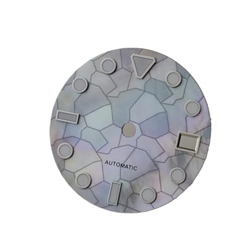 Cadran de montre bleu NH35 au style bloc de couleur irrégulière pour sublimer votre montre NH36