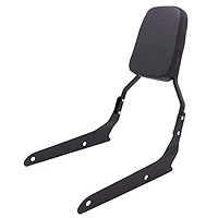 Motaux Sissy Bar Passenger Backrest Rear Pad For Honda VT750 Shadow Spirit VT750C2 2007-2014 Phantom VT750C2B 2010-2019, Black