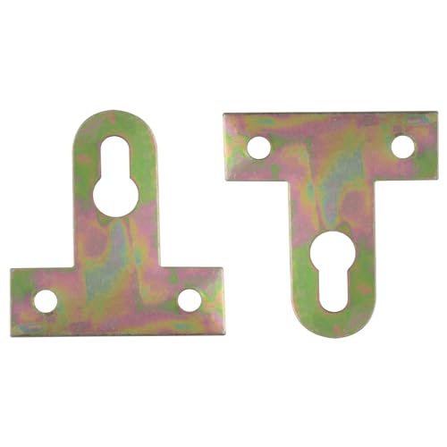 Image of 20PCS Photo Frame Backboard Concealed Hanging Buckle 40 Screws Gold Color Plated T-Shape Hanging Buckle Wall Decorative Pieces Photo Frame Hanging Artwork Pictures