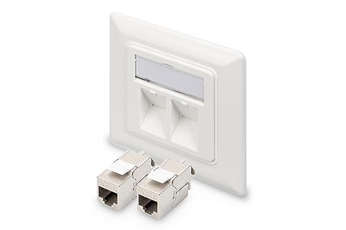 Prise réseau double ports pour réparer une connexion internet lente ou instable
