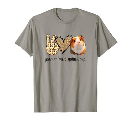Peace Kids Cute Wheek Merch Guinea Pig Lover Maglietta